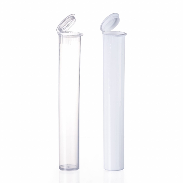 116mm Clear Plastic CR Pre-Roll Tubes (1000 Count)