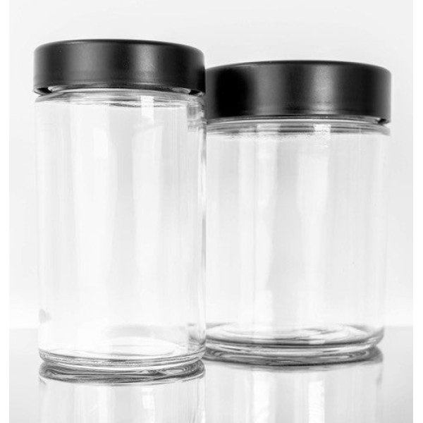 Glass Tall CRC Flint Jar