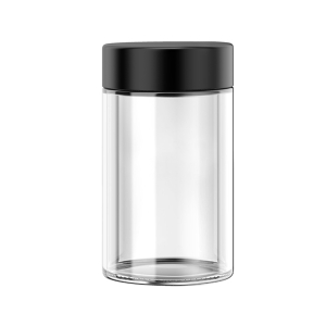 10oz Glass Jar – Black CR Lid