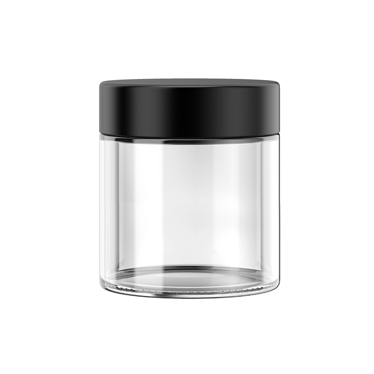 3oz Glass Jar – Black CR Lid (150 Count)