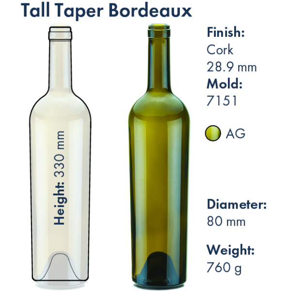 Tall Taper Bordeaux