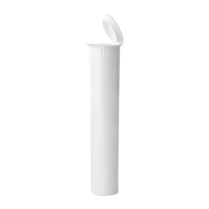 98mm White Plastic CR Pre-Roll Tubes (1000 Count)