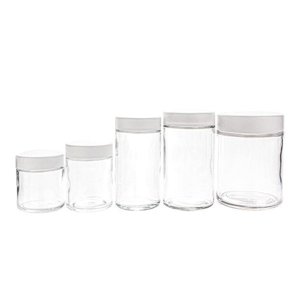 5oz Tall Glass Jar – Black CR Lid (100 Count) - Image 5