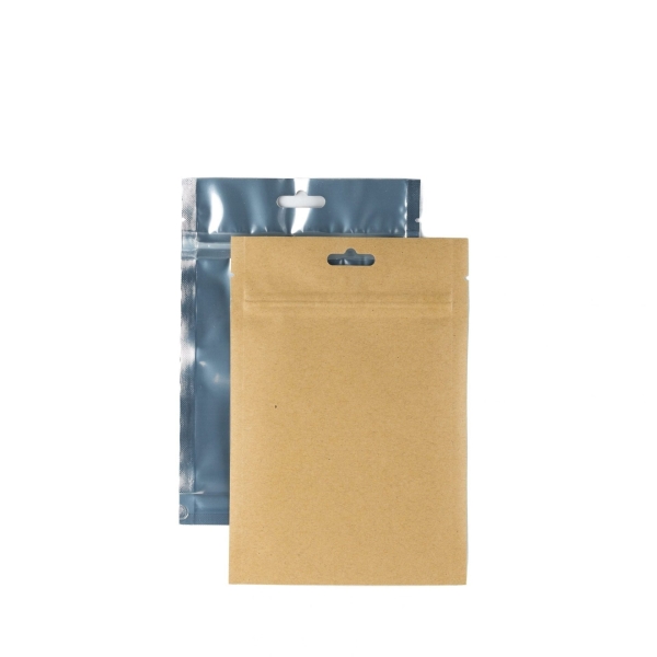 Mylar Bags – 1/4 oz Kraft/Clear (1000 Count)