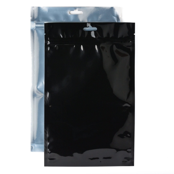 Mylar Bags – 1 oz Black/Clear (1000 Count)