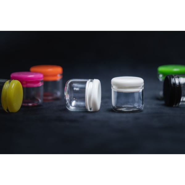 6ml Round Glass Jar – Silicone Button Cap (1008 Count) Washington, Oregon, Northwest, West Coast
