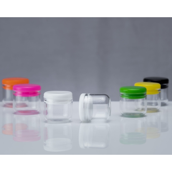 6ml Round Glass Jar – Silicone Button Cap (1008 Count) Washington, Oregon, Northwest, West Coast