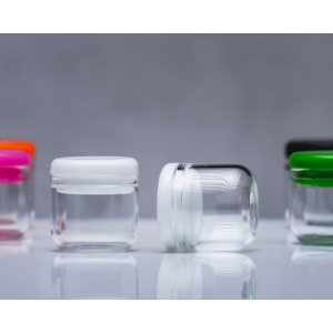 6ml Round Glass Jar – Silicone Button Cap (1008 Count) Washington, Oregon, Northwest, West Coast