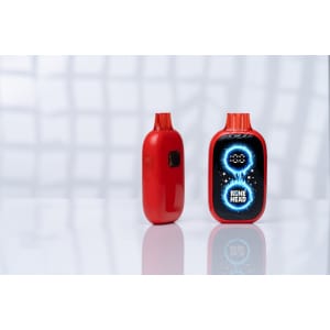 CBGB (NY) AIO 2ml ceramic vape pen with full LED screen and customizable branding, displayed upright on a clean white background