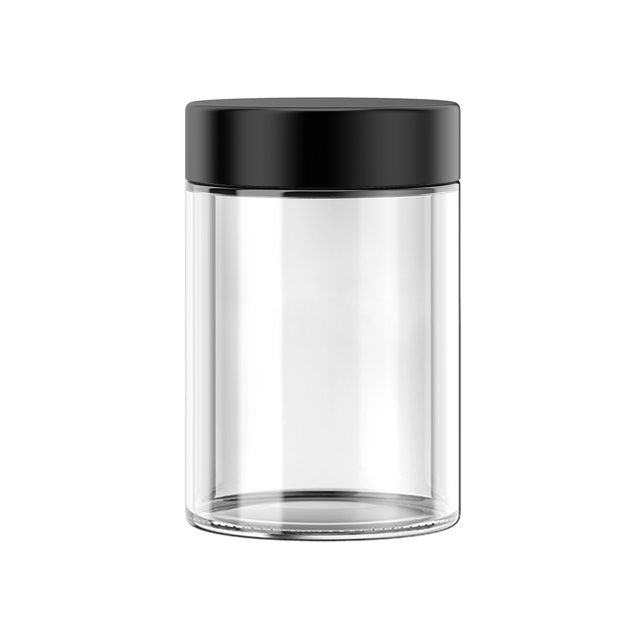 5oz Glass Jar – Black CR Lid (100 Count)