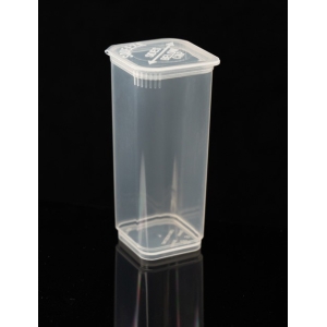 Square Pop-Top CR Clear Tube – 45mm x 95mm (150 Count)