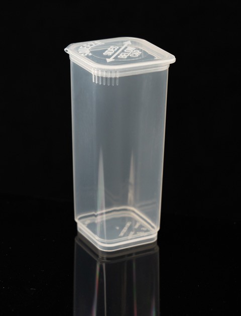 Square Pop-Top CR Clear Tube – 45mm x 95mm (150 Count)